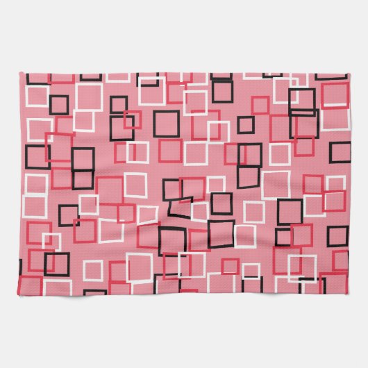 Retro Pink Kitchen Towel Theedoek (Horizontaal)