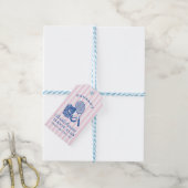 Retro Pink laatste swing voor de Ring Tennis Bach Cadeaulabel (Met Touw)