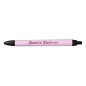 Retro Pink Minimalist Pen (Voorkant)