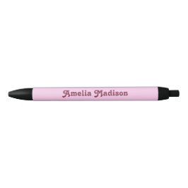 Retro Pink Minimalist Pen