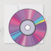 Retro Pink Music Producer CD DJ Business Card Kaart (Achterkant)