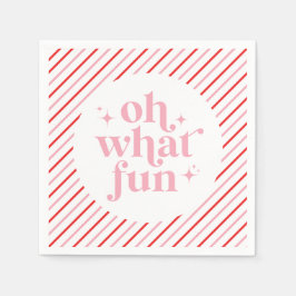 Retro Pink Oh Wat leuk Servet