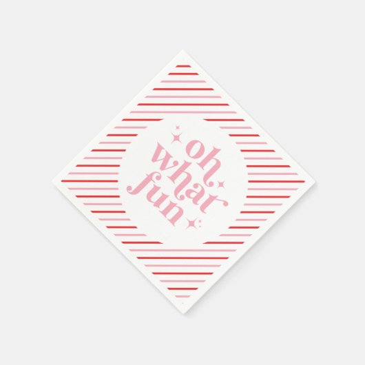 Retro Pink Oh Wat leuk Servet (Hoek)