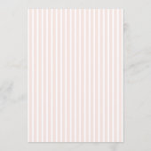 Retro Pink & Orange Striped Wedding Kaart (Achterkant)