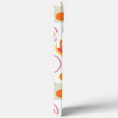 Retro Pink Oranje Chic Girly Patroon Case-Mate iPhone Case (Achterkant / Rechts)