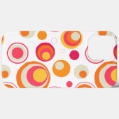 Retro Pink Oranje Chic Girly Patroon Case-Mate iPhone Case (Achterkant (horizontaal))