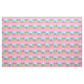 Retro Pink Palm Springs Fabric Stof (Yard (91,4 cm))