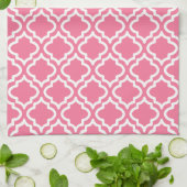 Retro Pink Pattern Kitchen Towel Gift Theedoek (Gevouwen)
