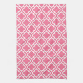 Retro Pink Pattern Kitchen Towel Gift Theedoek (Verticaal)
