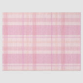 Retro Pink Plaid Whimsical Holiday  Tissuepapier (Voorkant)
