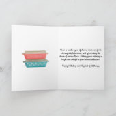 Retro Pink  Pyrex Collector Birthday Kaart (Binnen)