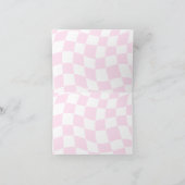 Retro Pink Red Bold Typografie Bedankkaart (Binnen)