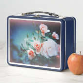 Retro Pink Rose Lunchbox (In situ)
