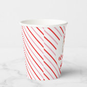 Retro Pink Santa Oh Wat leuk Papieren Bekers (Rechts)