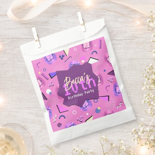 Retro Pink Tamagotchi Birthday Bedankzakje (Geknipt)