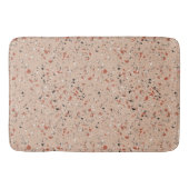 Retro Pink Terrazzo Marble Pattern Badmat (Voorkant)