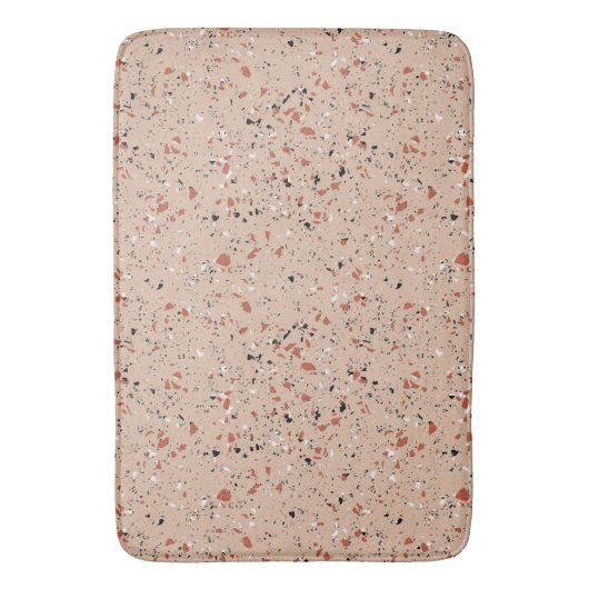 Retro Pink Terrazzo Marble Pattern Badmat (Voorkant Verticaal)
