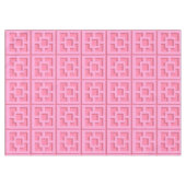 Retro Pink Trellis Tablecloth Tafelkleed (Voorkant (Horizontaal))