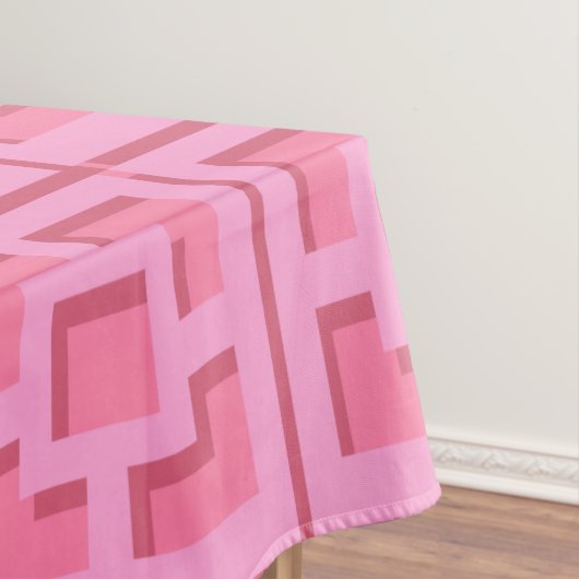Retro Pink Trellis Tablecloth Tafelkleed (Voorbeeld)