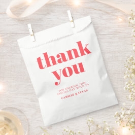 Retro Pink trendy bruiloft tas Bedankzakje