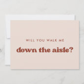 Retro Pink Wil je me door het gangpad leiden? Kaart (Voorkant)