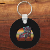 Retro Pinll Arcade Machine Pinll Tovenaar Pinll To Sleutelhanger (Voorkant)
