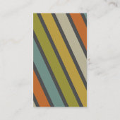 Retro Pinstripe - Stijl 1 Visitekaartje (Achterkant)