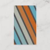 Retro Pinstripe - Stijl 5 Visitekaartje (Achterkant)