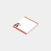 Retro Pinup_ Actie verpakt Post-it® Notes (Schuin)