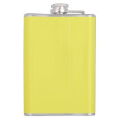 Retro Pinup Beach Girl Geel Heupfles (Achterkant)