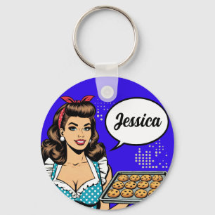 Retro Pinup_Bless Uw Hart Sleutelhanger