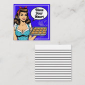 Retro Pinup_ Bless Your Heart Notitiekaartje (Voorkant / Achterkant)