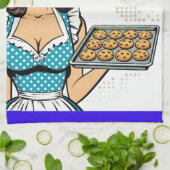 Retro Pinup_ Bless Your Heart Theedoek (Gevouwen)