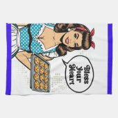 Retro Pinup_ Bless Your Heart Theedoek (Horizontaal)