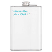 Retro Pinup  Cheesecake Meisje Witte Hip Heupfles (Achterkant)