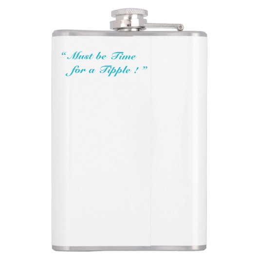 Retro Pinup  Cheesecake Meisje Witte Hip Heupfles (Achterkant)