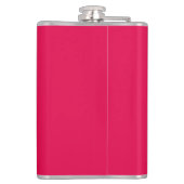 Retro Pinup Girl Hip Flask Cherrie Alt Pink Heupfles (Achterkant)