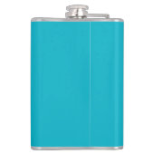 Retro Pinup Girl Hip Flask met Miss Cherrie Blauwg Heupfles (Achterkant)