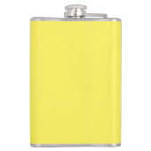 Retro Pinup Girl Hip Flask Miss Cherrie Yellow Heupfles (Achterkant)