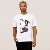 Retro Pinup Girl T-shirt Jazz Dancer T-shirt (Voorkant volledig)