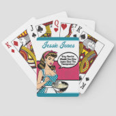 Retro Pinup_ Hey Darlin Pokerkaarten (Achterkant)