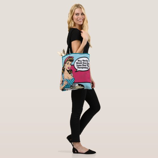 Retro Pinup_ Hey Darlin Tote Bag (Op model)