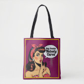 Retro Pinup_ Hey Pudding Tote Bag (Voorkant)