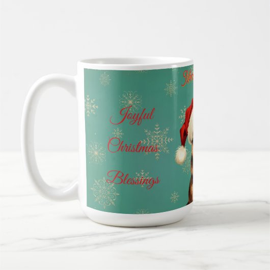 Retro Pinup  Kattenkerst Koffiemok (Links)
