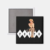 Retro Pinup Magneet (Voorkant / Achterkant)