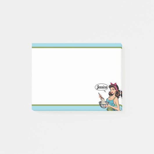 Retro Pinup_ met vriendelijkheid Post-it® Notes (Voorkant)