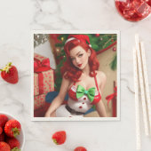 Retro Pinup Vakantie servetten (Insitu)