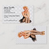 Retro Pinup Visitekaartje (Voorkant / Achterkant)