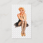 Retro Pinup Visitekaartje (Achterkant)
