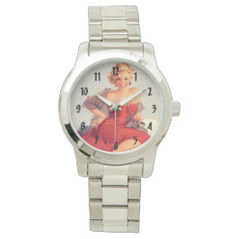 Retro Pinups Horloge